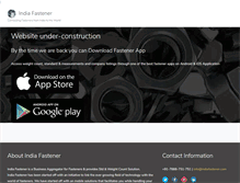 Tablet Screenshot of indiafasteners.com